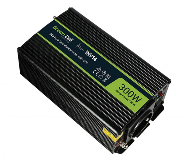 Green Cell Przetwornica napięcia 24V na 230V 300W/600W - 548228 - zdjęcie